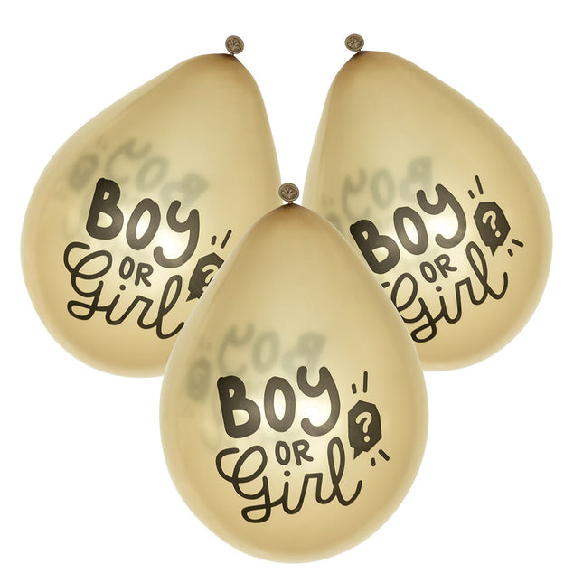 Ballons Junge oder Mädchen Latex 23cm 6 Stk.
