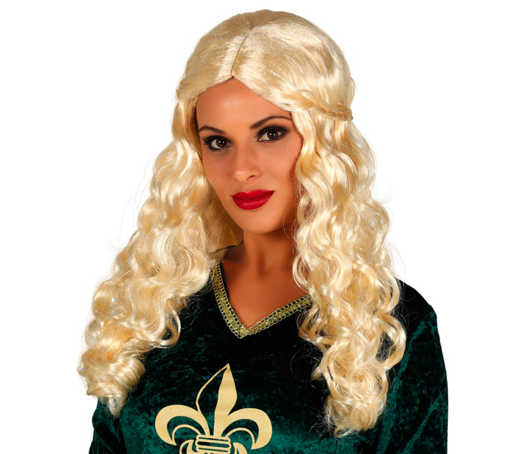 Perücke Blonde Locken