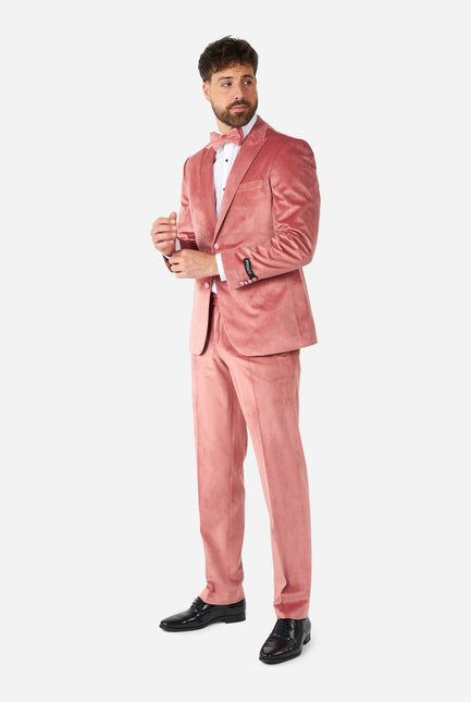 Hellrosa Samt-Smoking für Männer <tc>OppoSuits</tc>