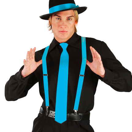 Blaue Hosenträger 70cm