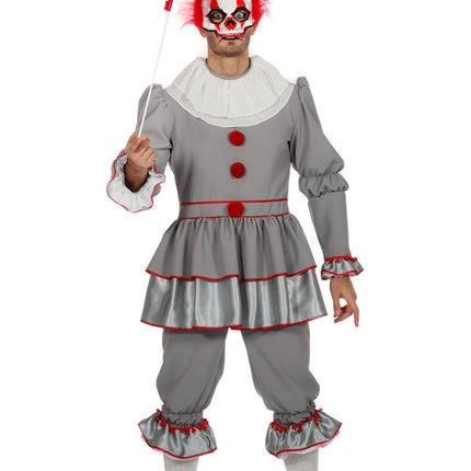 Clown Anzug Grau