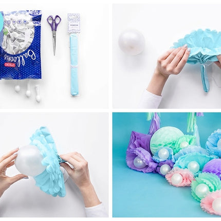Pompon Hellblau 25cm