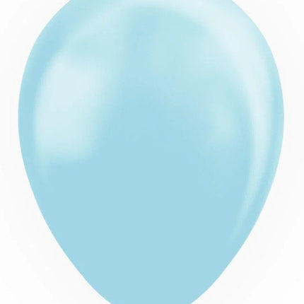 Hellblaue Luftballons Pastell Macaron 30cm 100Stk.