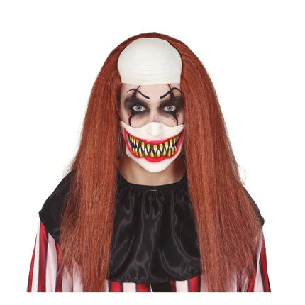 Halloween Halbmaske Clown Gesicht