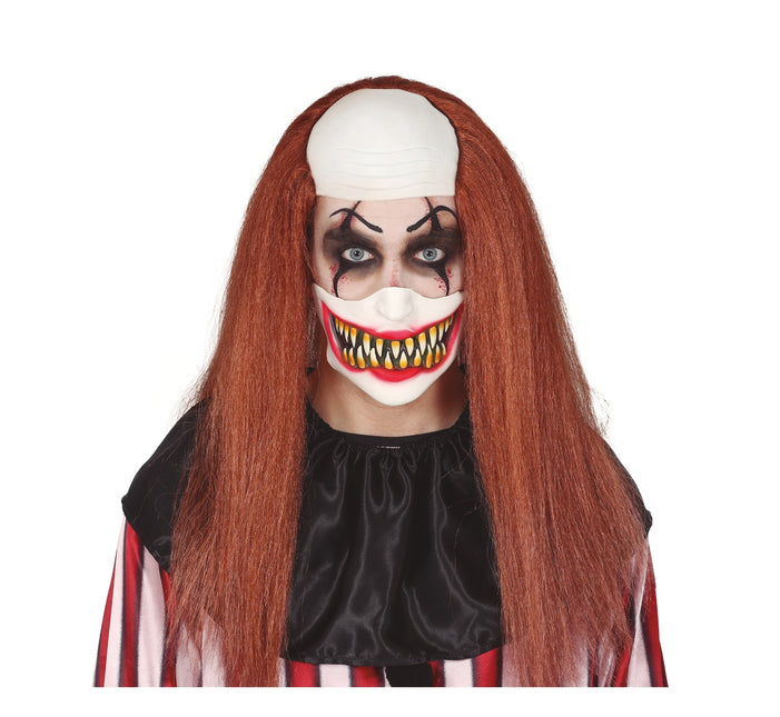 Halloween Halbmaske Clown Gesicht
