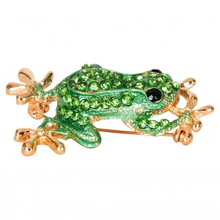 Brosche Frosch 5X4Cm