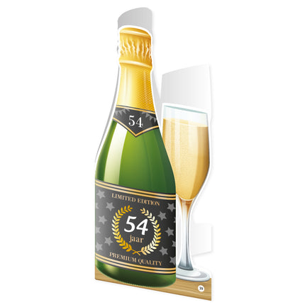 Champagner Karte 54 Jahre 18cm