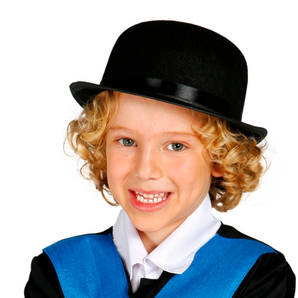 Bowler Hut Kind Schwarz