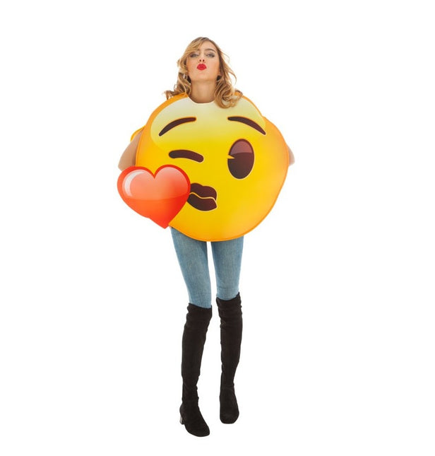 Kostüm Emoji Kuss