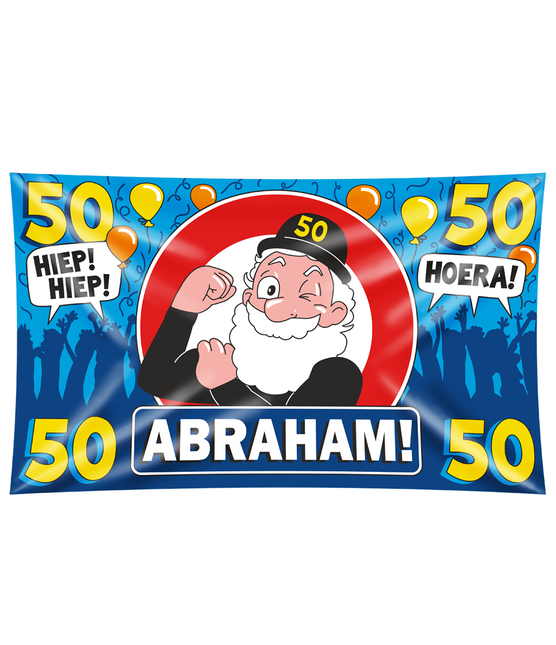 Abraham Wandfahne 50 Jahre Hurra 1,5m