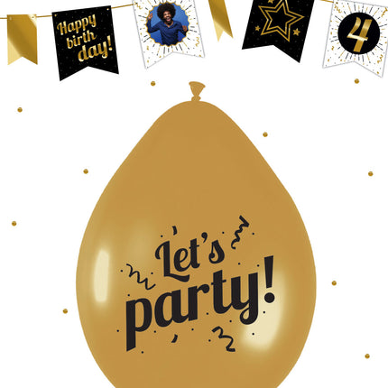 Ballons Let'S Party Gold 30cm 6 Stück