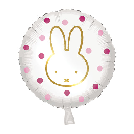 Heliumballon Miffy Rosa Leer 45cm