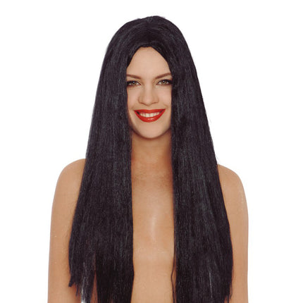 Perücke Schwarz Langes Haar