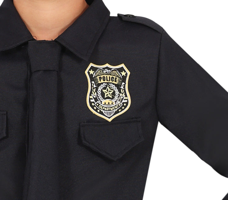 Polizei Kostüm Schwarzer Junge