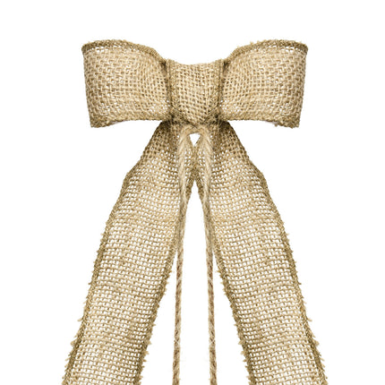 Auto-Deko-Set Hochzeits-Burlap-Schleifen