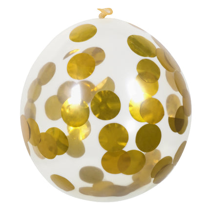 Gold Ballons Konfetti 30cm 5Stück