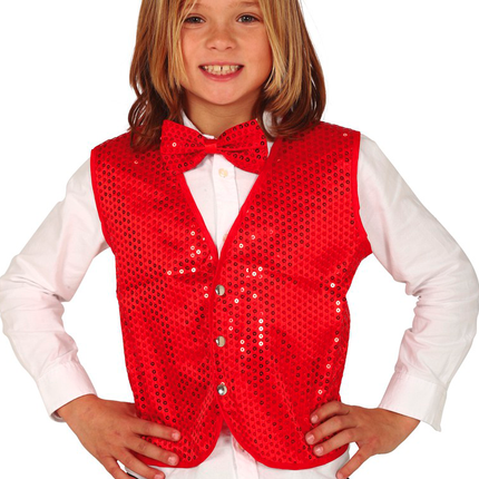 Rote Strickjacke Pailletten Kind
