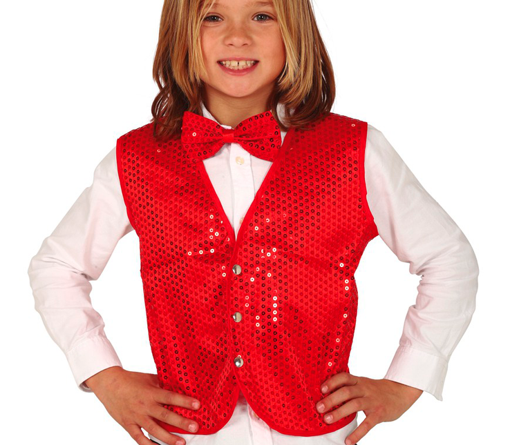 Rote Strickjacke Pailletten Kind