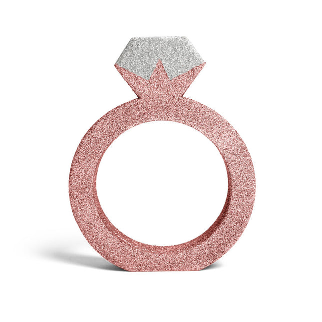 Tischdekoration Ring in Roségold