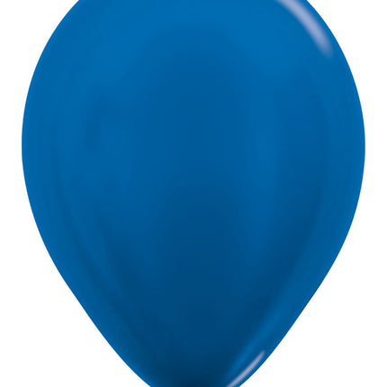 Ballons Metallic Blau 30cm 12Stk