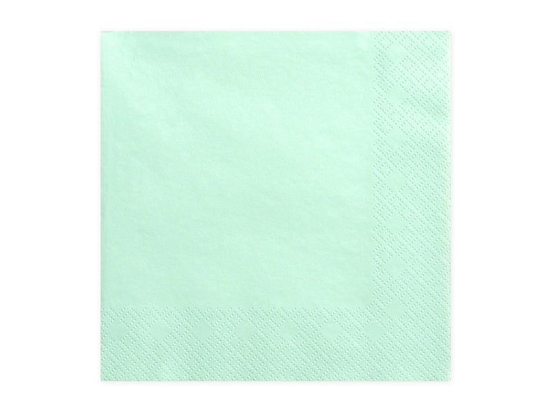 Mintgrüne Servietten 33cm 20Stück