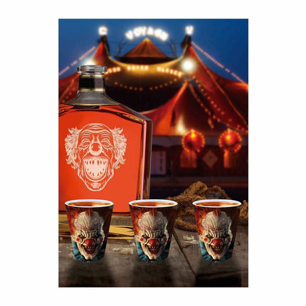 Halloween Schnapsgläser Clown 5cm 3Stk.