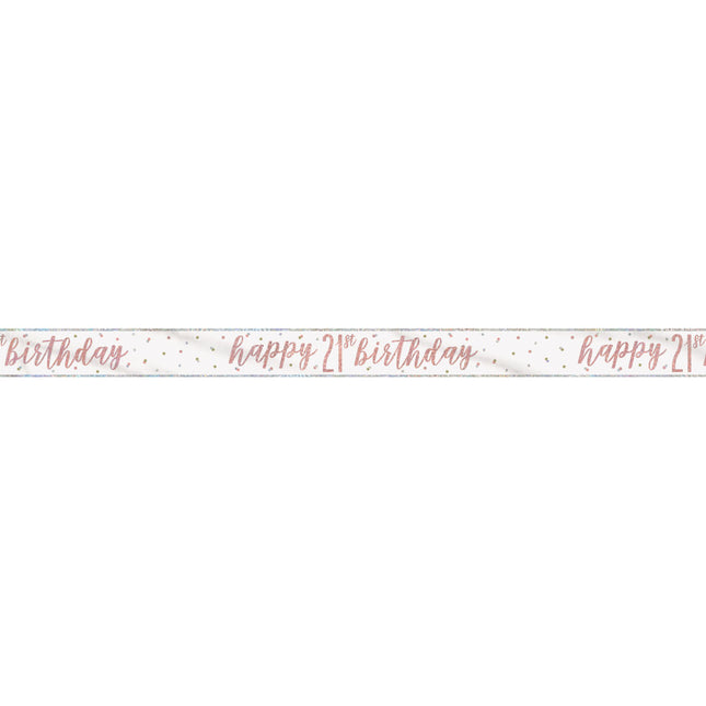 Barriereband 21 Jahre Rose Gold 2.75m