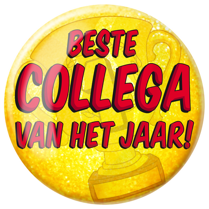 Button Bester Kollege des Jahres 10,2 cm