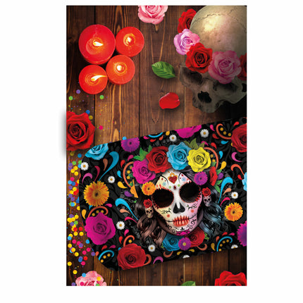 Halloween Tablett Totenkopf 39cm