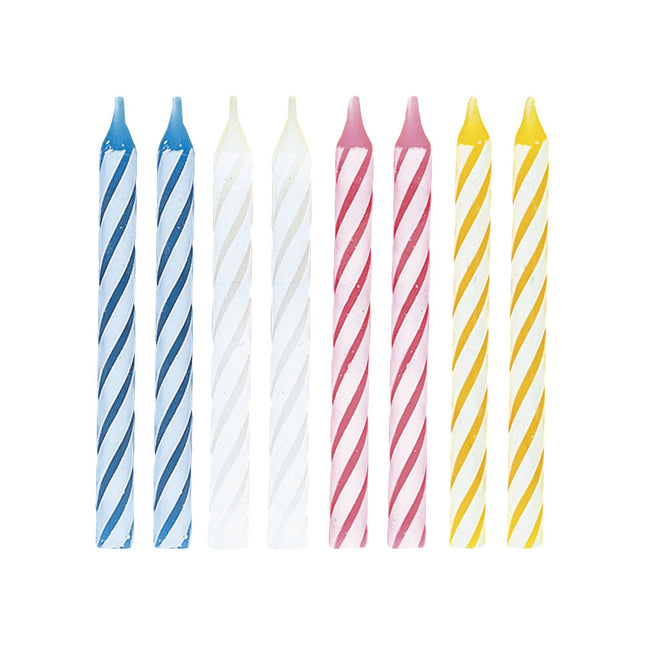 Geburtstagskerzen Bunt 14cm 24Stk