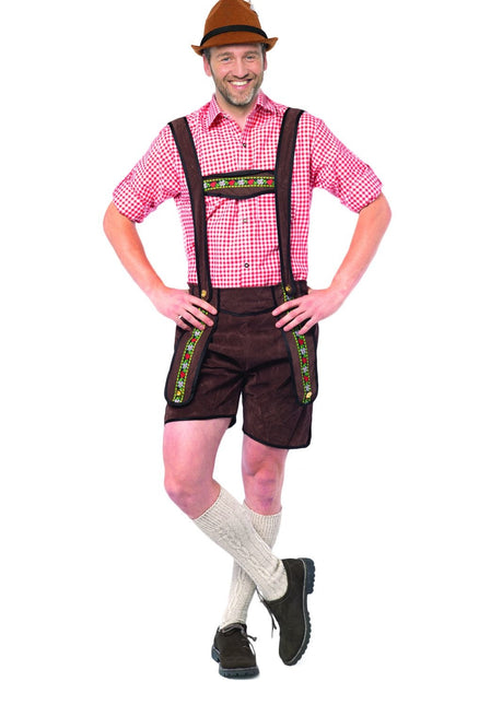 Lederhose Kurz Dunkelbraun