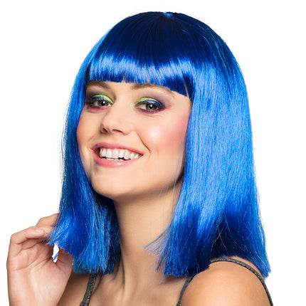 Blaue Perücke Tanz
