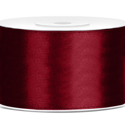 Satinband Bordeaux Rot 38mm 25m