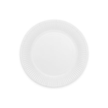 Weiße Pappteller 23cm 16Stk