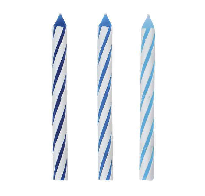 Happy Birthday Kerzenset Glitter Blau 13 Stück
