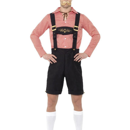 Lederhosen Set Rot