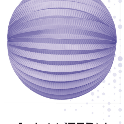 Lila Lampion 25cm