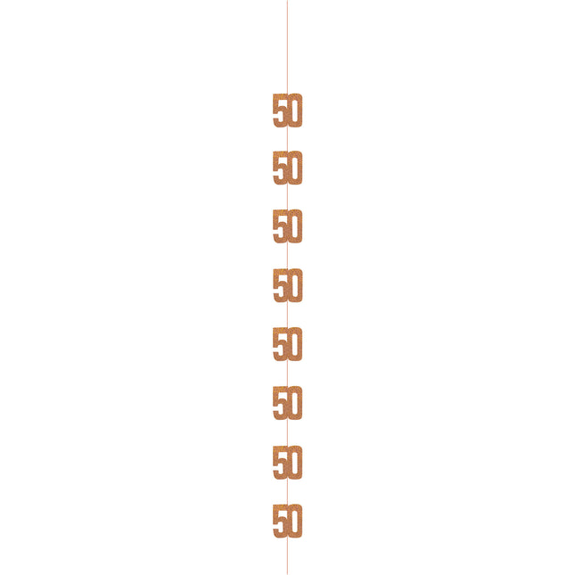 50 Jahre Hängende Dekoration Rose Gold 1.52m