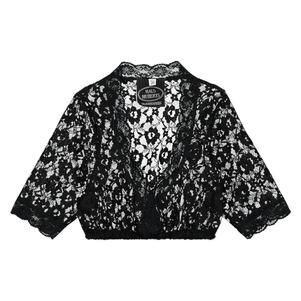Schwarze Bluse Damen aus Spitze