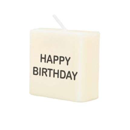 Buchstaben-Kerze Happy Birthday 4cm