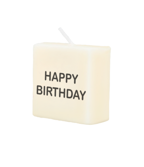 Buchstaben-Kerze Happy Birthday 4cm