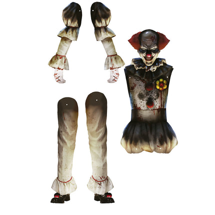 Halloween Puppe Clown 1,8m