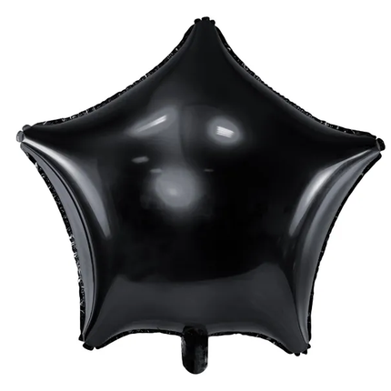 Heliumballon Star Schwarz Leer 48cm