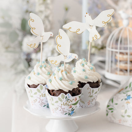 Cupcake-Formen Blumen 6 Stk.