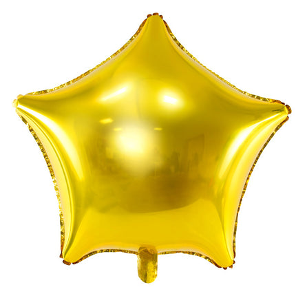 Heliumballon Star Gold Glänzend Leer 48cm