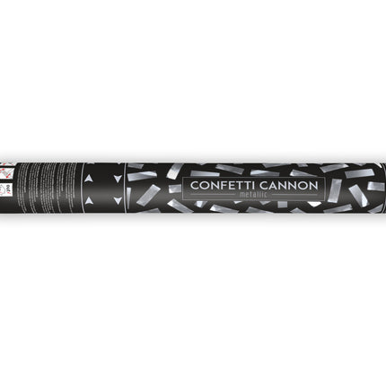 Konfettikanone Silber 40cm