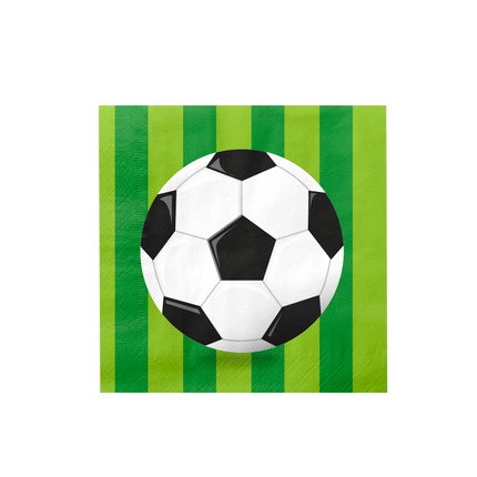Fußball Servietten 16cm 16Stk