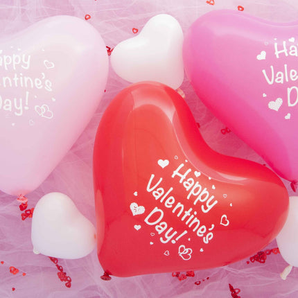 Ballons Herz Happy Valentine Mix 30cm 50pcs
