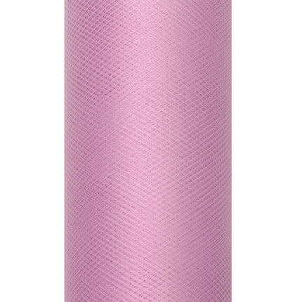 Rosa Pastellfarbene Tüllrolle 15cm 9m