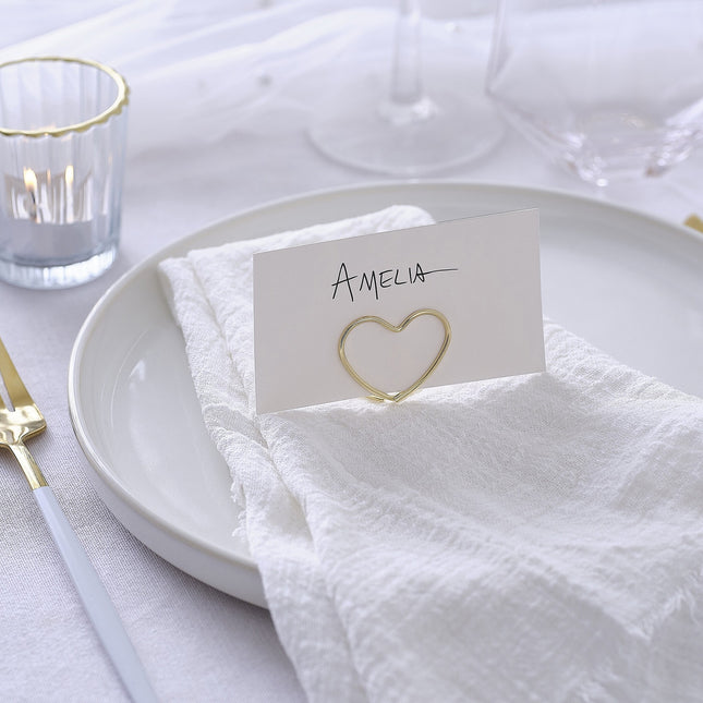 Hochzeitskartenhalter Gold 6 Stk.